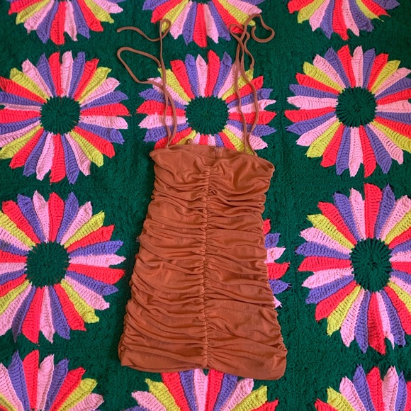 NWOT With Jean Diana Dress in Orange Size Small - Picture 6 of 10